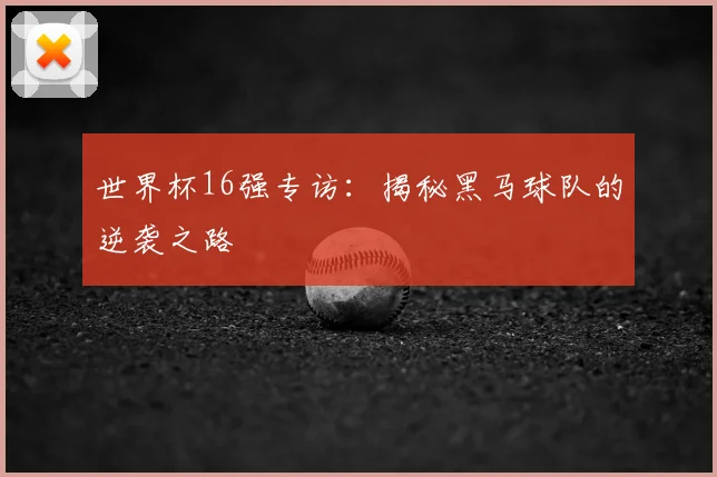 世界杯16强专访:揭秘黑马球队的逆袭之路
